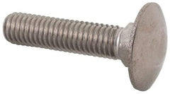 Value Collection - M8x1.25 35mm Length Under Head, Standard Square Neck, Carriage Bolt - Austenitic Grade A2 Stainless Steel, - Strong Tooling