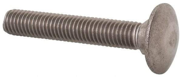 Value Collection - M8x1.25 50mm Length Under Head, Standard Square Neck, Carriage Bolt - Austenitic Grade A2 Stainless Steel, - Strong Tooling