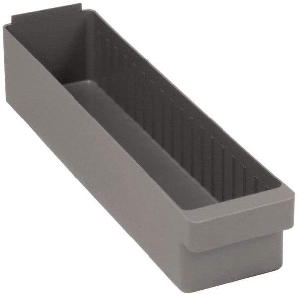 Quantum Storage - 23-7/8" Deep, Red High-Impact Polystyrene Drawer Bin - 4-5/8" High x 5-9/16" Wide x 23-7/8" Long - Strong Tooling