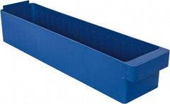 Quantum Storage - 23-7/8" Deep, Blue High-Impact Polystyrene Drawer Bin - 4-5/8" High x 5-9/16" Wide x 23-7/8" Long - Strong Tooling