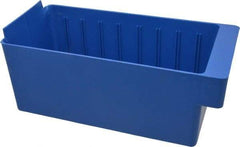 Quantum Storage - 11-5/8" Deep, Blue High-Impact Polystyrene Drawer Bin - 4-5/8" High x 5-9/16" Wide x 11-5/8" Long - Strong Tooling