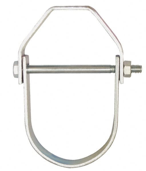 Empire - 3-1/2" Pipe, 1/2" Rod, Carbon Steel Adjustable Clevis Hanger - Electro Galvanized - Strong Tooling