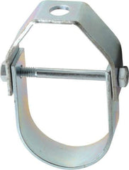 Empire - 1-1/2" Pipe, 3/8" Rod, Carbon Steel Adjustable Clevis Hanger - Electro Galvanized - Strong Tooling