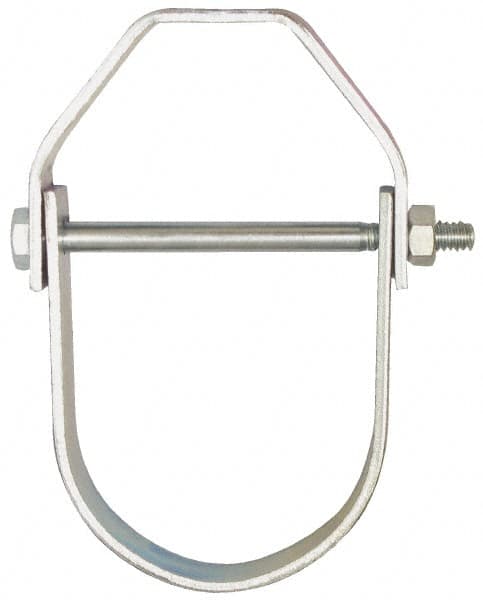 Empire - 8" Pipe, 7/8" Rod, Carbon Steel Adjustable Clevis Hanger - Electro Galvanized - Strong Tooling