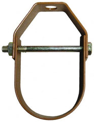 Empire - 3-1/2" Pipe, 1/2" Rod, Carbon Steel Adjustable Clevis Hanger - Copper Plated - Strong Tooling