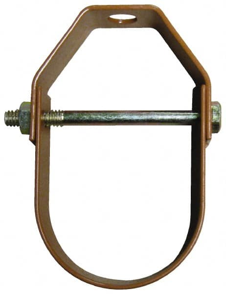 Empire - 1-1/4" Pipe, 3/8" Rod, Carbon Steel Adjustable Clevis Hanger - Copper Plated - Strong Tooling