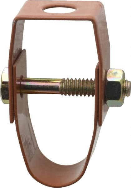 Empire - 1/2" Pipe, 3/8" Rod, Carbon Steel Adjustable Clevis Hanger - Copper Plated - Strong Tooling