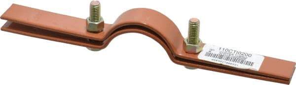 Empire - 2" Pipe, 3/8" Rod, Carbon Steel Adjustable Clevis Hanger - Copper Plated - Strong Tooling