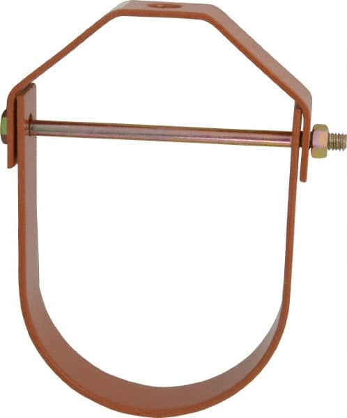 Empire - 4" Pipe, 5/8" Rod, Carbon Steel Adjustable Clevis Hanger - Copper Plated - Strong Tooling