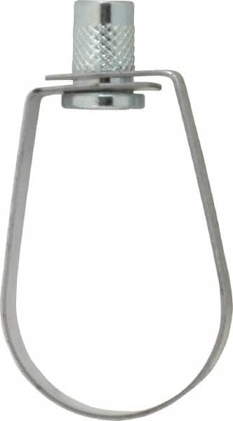 Empire - 1-1/4" Pipe, 3/8" Rod, Carbon Steel Emlok Swivel Ring Hanger - Pre-Galvanized, 600 Lb Capacity - Strong Tooling