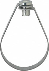 Empire - 3" Pipe, 1/2" Rod, Carbon Steel Emlok Swivel Ring Hanger - Pre-Galvanized, 600 Lb Capacity - Strong Tooling