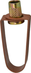 Empire - 1/2" Pipe, 3/8" Rod, Carbon Steel Emlok Swivel Ring Hanger - Copper Plated, 400 Lb Capacity - Strong Tooling