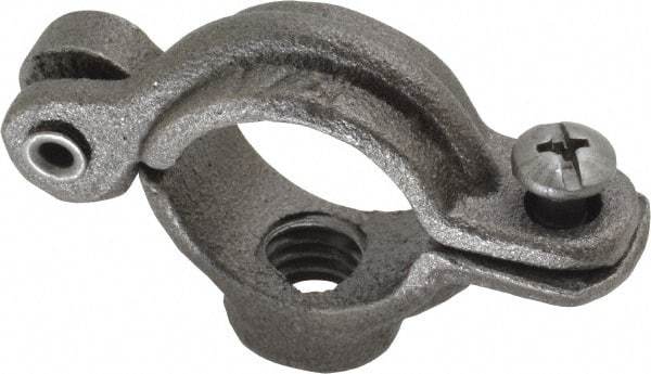 Empire - 1/2" Pipe, 3/8" Rod, Malleable Iron Split Ring Hanger - Black, 180 Lb Capacity - Strong Tooling