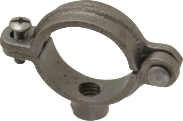 Empire - 1" Pipe, 3/8" Rod, Malleable Iron Split Ring Hanger - Black, 180 Lb Capacity - Strong Tooling