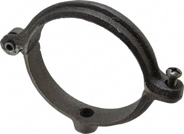 Empire - 3" Pipe, 1/2" Rod, Malleable Iron Split Ring Hanger - Black, 300 Lb Capacity - Strong Tooling