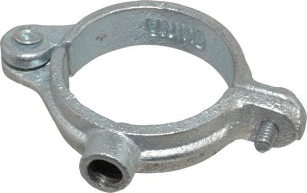 Empire - 1-1/4" Pipe, 3/8" Rod, Malleable Iron Split Ring Hanger - Electro Galvanized, 180 Lb Capacity - Strong Tooling