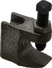 Empire - 3/4" Max Flange Thickness, 3/8" Rod Top Beam Clamp - 350 Lb Capacity, Ductile Iron - Strong Tooling