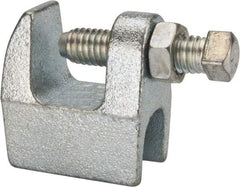 Empire - 3/4" Max Flange Thickness, 1/2" Rod Top Beam Clamp - 470 Lb Capacity, Ductile Iron - Strong Tooling