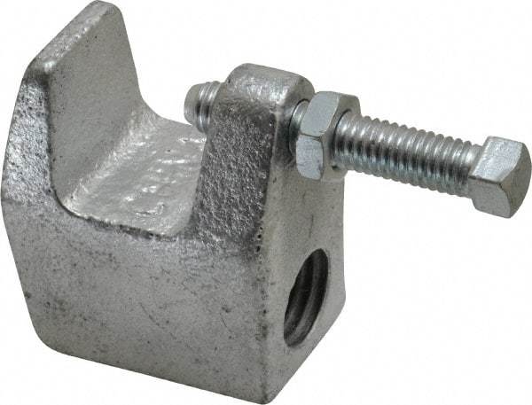 Empire - 3/4" Max Flange Thickness, 3/4" Rod Top Beam Clamp - 700 Lb Capacity, Ductile Iron - Strong Tooling