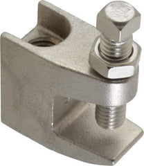 Empire - 3/4" Max Flange Thickness, 1/2" Rod Top Beam Clamp - 470 Lb Capacity, 304 Stainless Steel - Strong Tooling