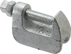 Empire - 1-1/4" Max Flange Thickness, 1/2" Rod Wide Jaw Top Beam Clamp - 500 Lb Capacity, Ductile Iron - Strong Tooling