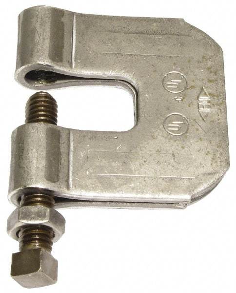 Empire - 3/4" Max Flange Thickness, 3/4" Rod C-Clamp with Locknut - 630 Lb Capacity, Carbon Steel - Strong Tooling