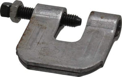 Empire - 3/4" Max Flange Thickness, 1/2" Rod C-Clamp with Locknut - 500 Lb Capacity, Carbon Steel - Strong Tooling