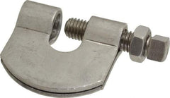 Empire - 3/4" Max Flange Thickness, 5/8" Rod C-Clamp with Locknut - 550 Lb Capacity, 304 Stainless Steel - Strong Tooling