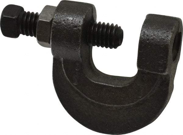 Empire - 3/4" Max Flange Thickness, 1/2" Rod C-Clamp with Locknut - 500 Lb Capacity, Ductile Iron - Strong Tooling