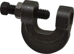 Empire - 3/4" Max Flange Thickness, 1/2" Rod C-Clamp with Locknut - 500 Lb Capacity, Ductile Iron - Strong Tooling