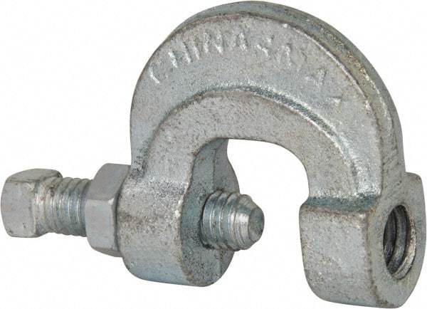 Empire - 3/4" Max Flange Thickness, 1/2" Rod C-Clamp with Locknut - 500 Lb Capacity, Ductile Iron - Strong Tooling