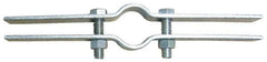 Empire - 3-1/2" Pipe, Electro Galvanized Riser Clamp - 600 Lb Capacity, Carbon Steel - Strong Tooling