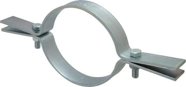 Empire - 6" Pipe, Electro Galvanized Riser Clamp - 1,600 Lb Capacity, Carbon Steel - Strong Tooling