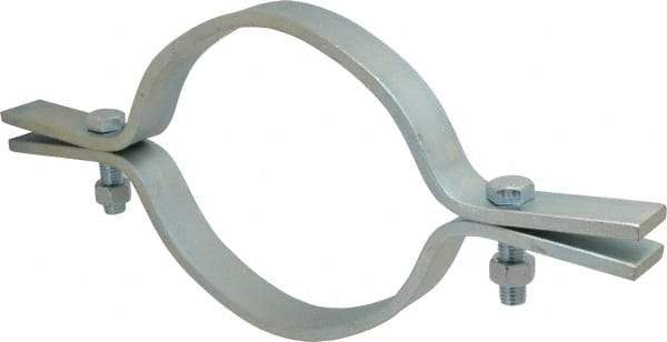 Empire - 8" Pipe, Electro Galvanized Riser Clamp - 2,500 Lb Capacity, Carbon Steel - Strong Tooling