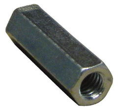 Empire - 3/4-10 Thread, 2-1/4" OAL Steel Standard Coupling Nut - Zinc-Plated Finish - Strong Tooling