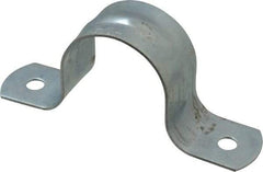 Empire - 1-1/4 Pipe, Carbon Steel, Galvanized Pipe, Conduit or Tube Strap - 2 Mounting Holes - Strong Tooling