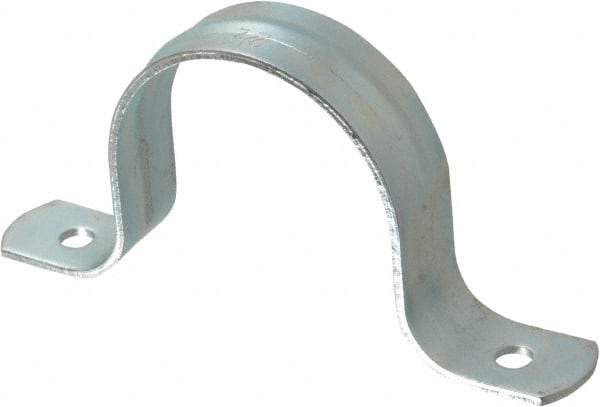 Empire - 2-1/2 Pipe, Carbon Steel, Galvanized Pipe, Conduit or Tube Strap - 2 Mounting Holes - Strong Tooling