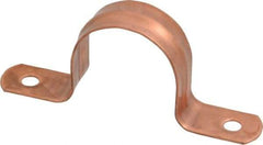 Empire - 1 Pipe, Carbon Steel, Copper Plated Pipe, Conduit or Tube Strap - 2 Mounting Holes - Strong Tooling