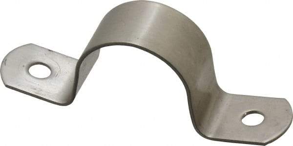 Empire - 1 Pipe, Grade 304 Stainless Steel, Pipe, Conduit or Tube Strap - 2 Mounting Holes - Strong Tooling