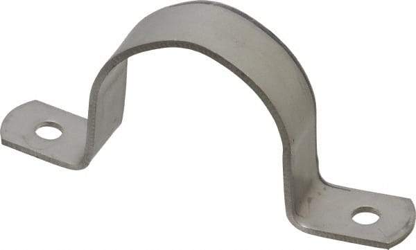 Empire - 1-1/2 Pipe, Grade 304 Stainless Steel, Pipe, Conduit or Tube Strap - 2 Mounting Holes - Strong Tooling