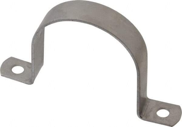 Empire - 2-1/2 Pipe, Grade 304 Stainless Steel, Pipe, Conduit or Tube Strap - 2 Mounting Holes - Strong Tooling