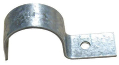 Empire - 3/4" Pipe, Carbon Steel, Electro Galvanized" Pipe or Conduit Strap - 1 Mounting Hole - Strong Tooling