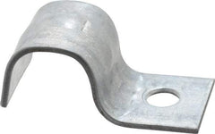 Empire - 3/8" Pipe, Carbon Steel, Electro Galvanized" Pipe or Conduit Strap - 1 Mounting Hole - Strong Tooling