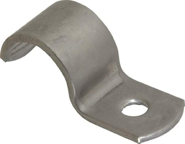 Empire - 1/2" Pipe, Grade 304 Stainless Steel," Pipe or Conduit Strap - 1 Mounting Hole - Strong Tooling