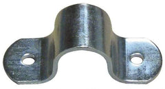 Empire - 1 Pipe, Carbon Steel, Electro Galvanized Pipe or Tube Strap - 2 Mounting Holes - Strong Tooling