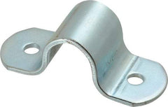 Empire - 1/2 Pipe, Carbon Steel, Electro Galvanized Pipe or Tube Strap - 2 Mounting Holes - Strong Tooling