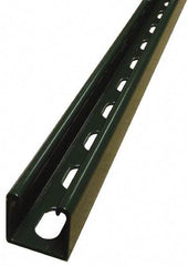 Empire - 10' Long x 1-5/8" Wide x 1-5/8" High, 14 Gauge, Carbon Steel, Punched Framing Channel & Strut - Green Painted - Strong Tooling