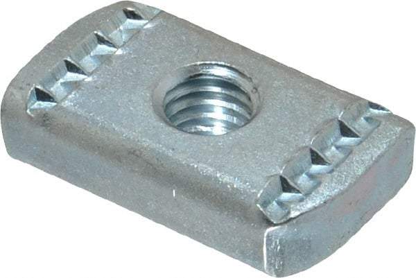 Empire - 3/8" Rod, Electro Galvanized Carbon Steel Strut Nut - Used for Attaching Hanger Rod or Other Accessories to Strut - Strong Tooling