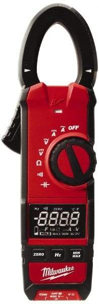 Milwaukee Tool - 2237-20, CAT III, Digital True RMS Clamp Meter with 1.3" Clamp On Jaws - 600 VAC/VDC, 600 AC/DC Amps, Measures Voltage, Capacitance, Continuity, Current, Resistance - Strong Tooling