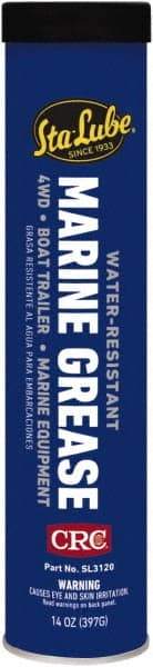 CRC - 14 oz Cartridge Aluminum Complex Gel Paste Grease - Blue, Nonflammable, 325°F Max Temp, NLGIG 2, - Strong Tooling